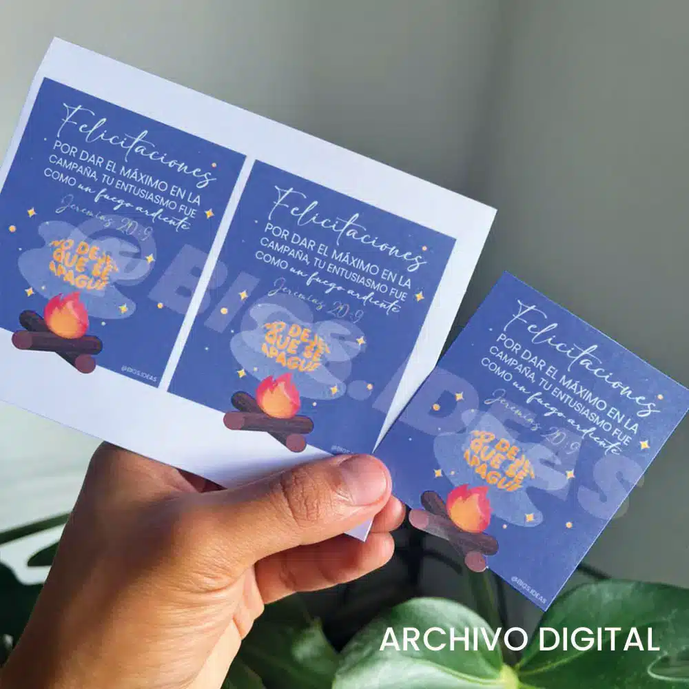 Tarjeta felicitaciones por participar en Campaña - Imagen 2